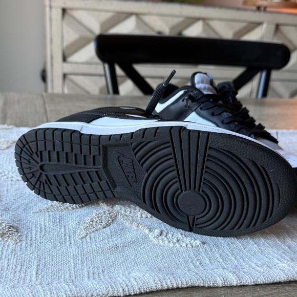 Nike Men's Low Dunk Black and White Sneakers - Picture 2 of 6